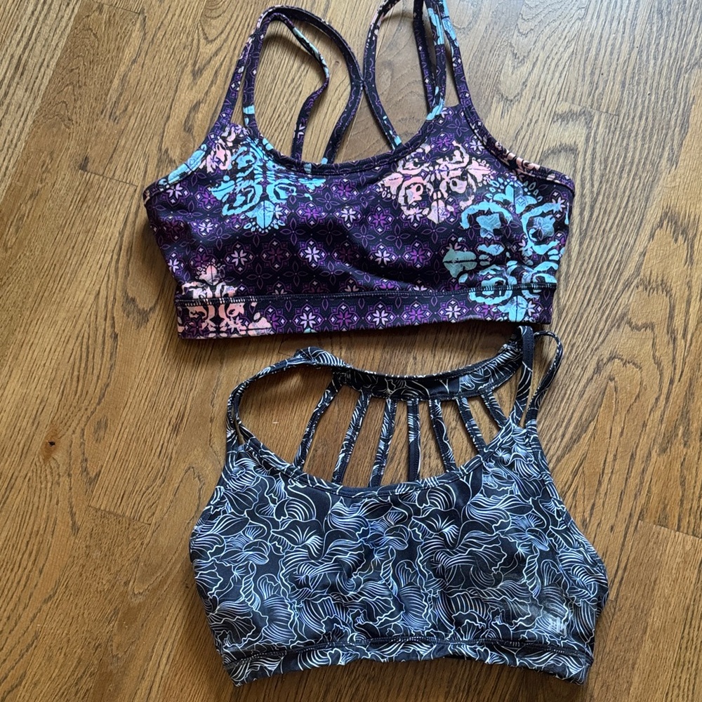 Floral and Abstract Patterned Sports Bras